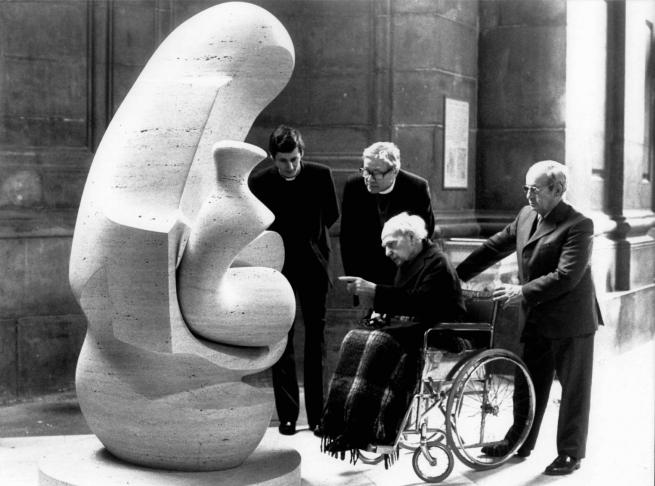 Henry Moore at Mother and Child