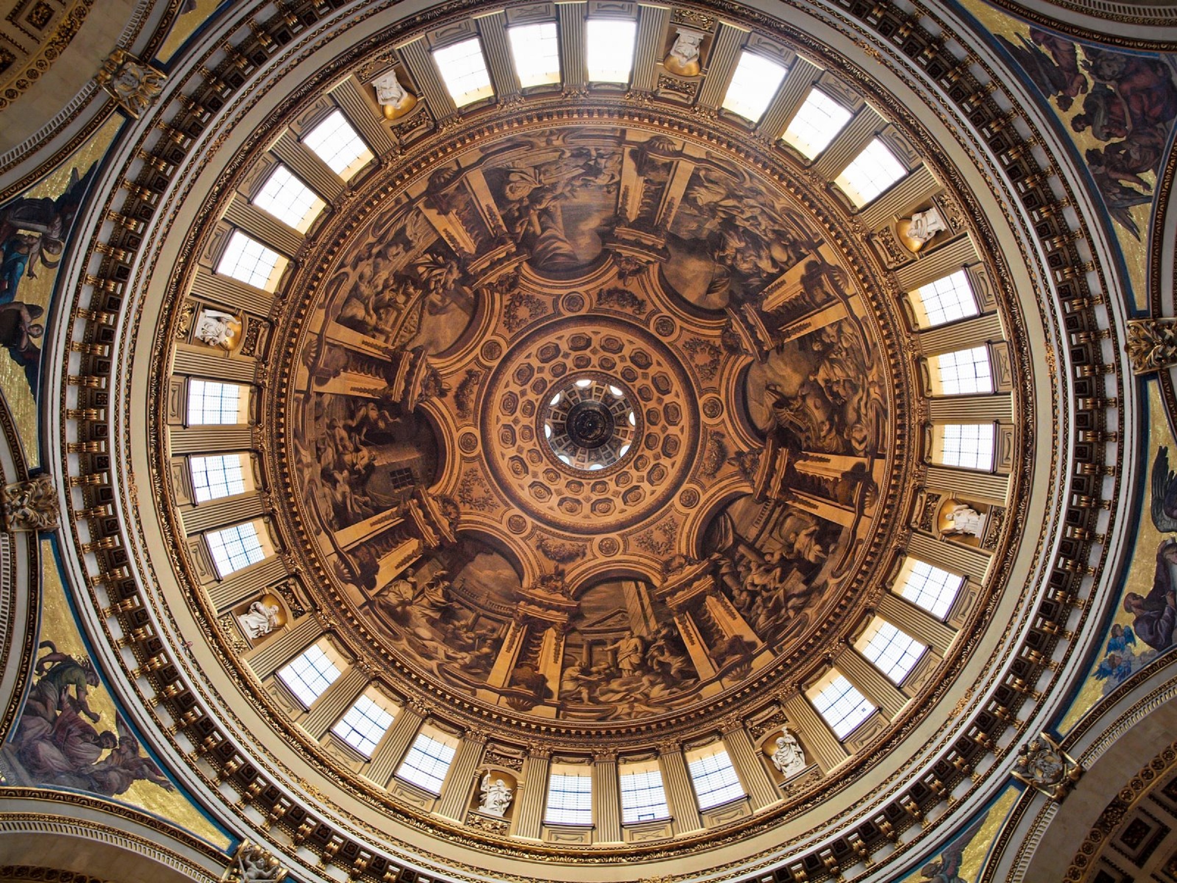 interior dome ceiling windows light