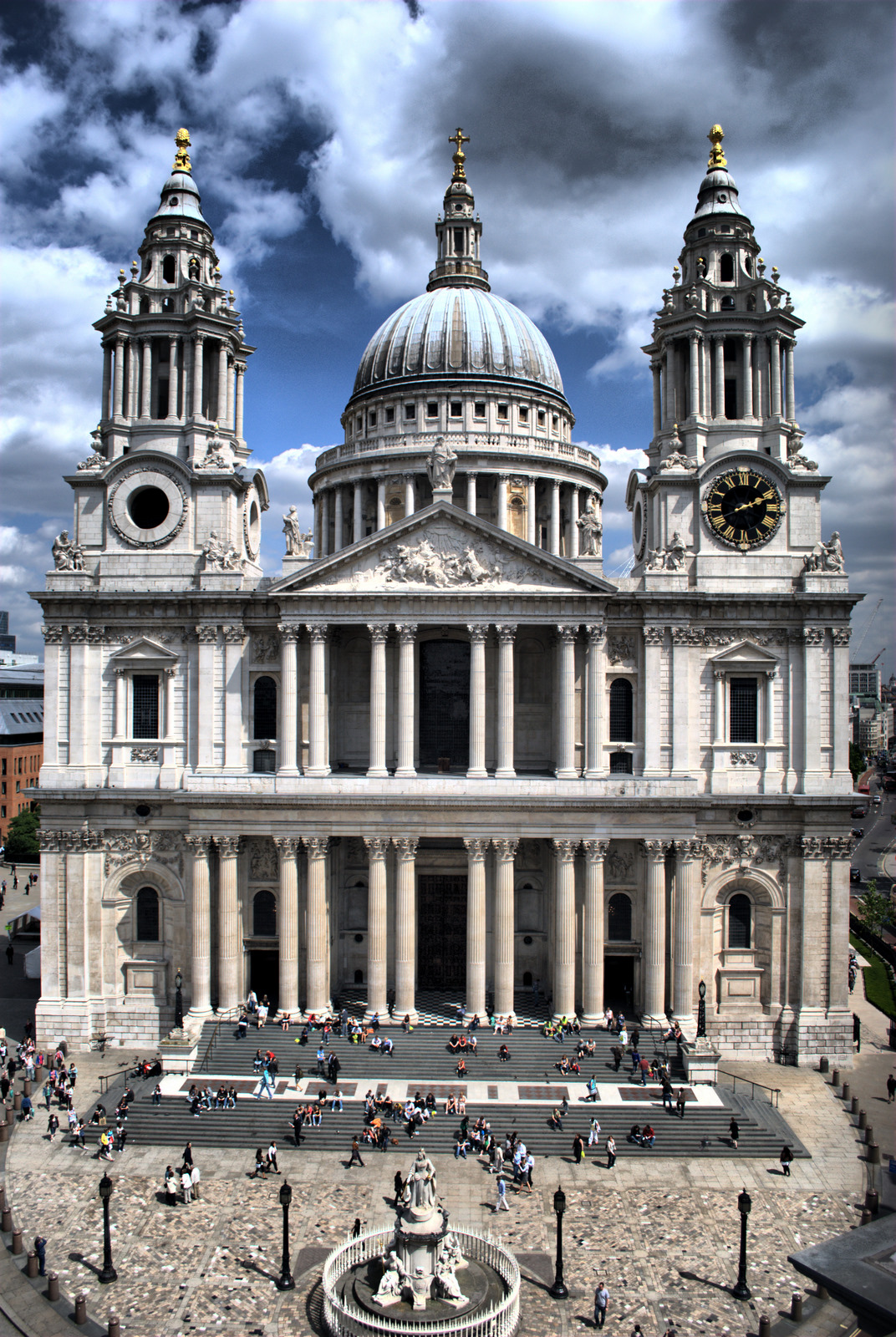 The west front of St Paul's Cathedral