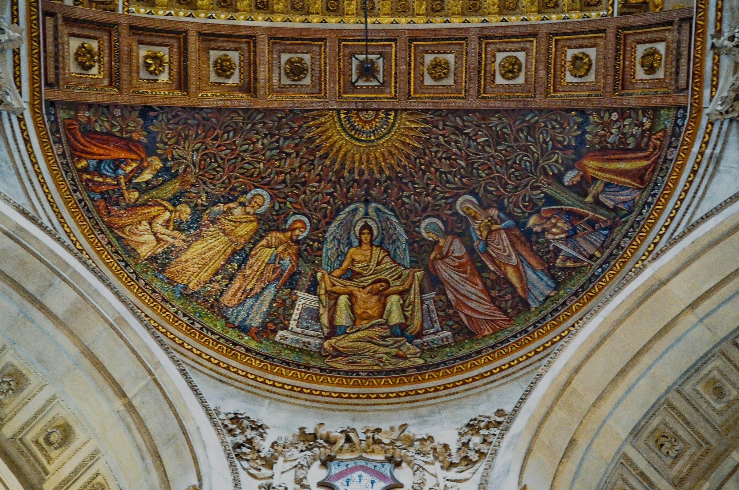 dome mosaics close up