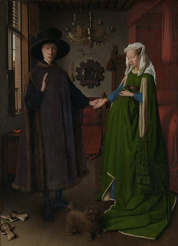 An image of the Arnolfini Portrait