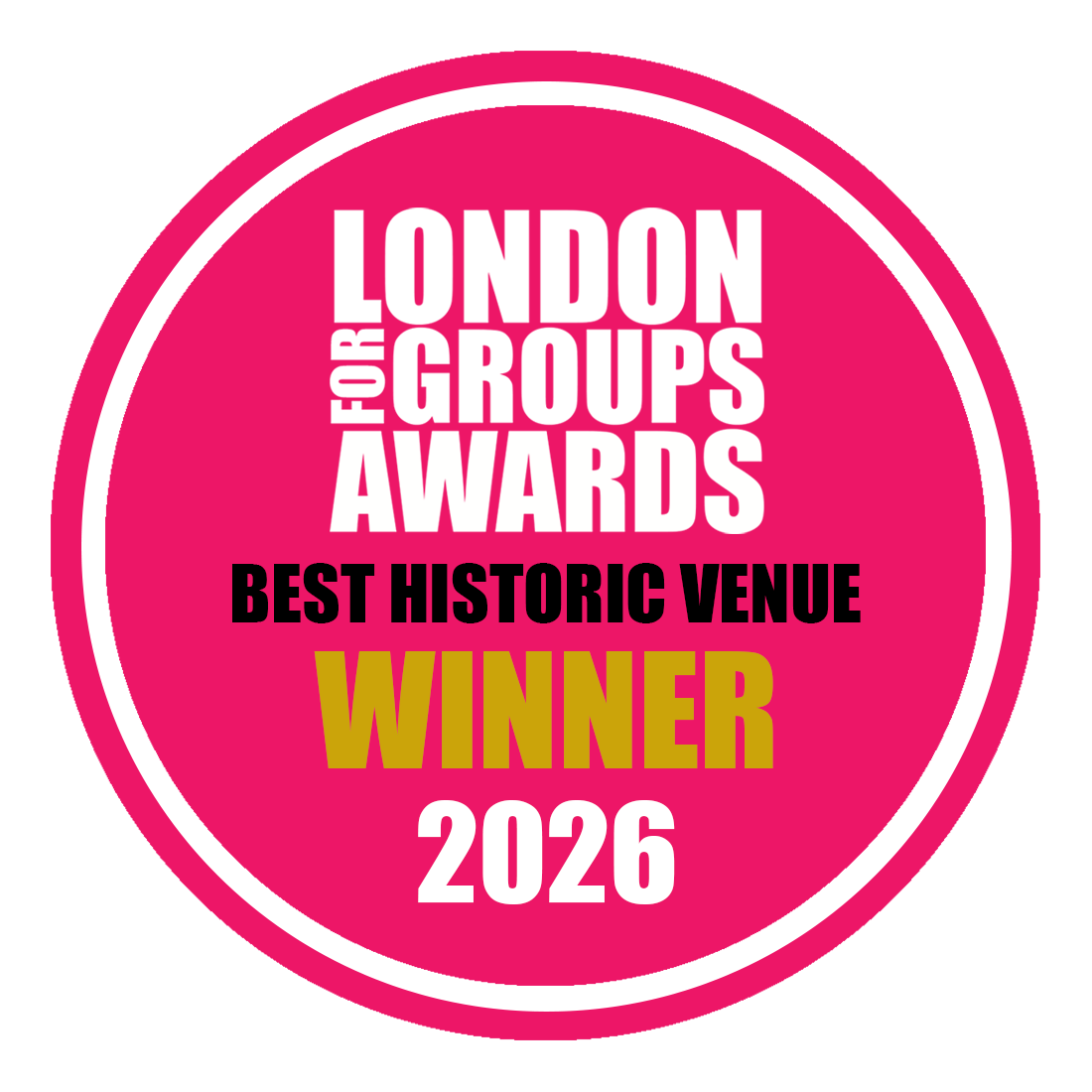 London for Groups award winner logo 2026