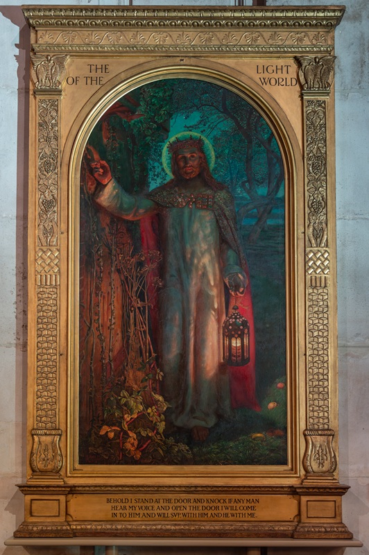 A photo of the painting and its frame