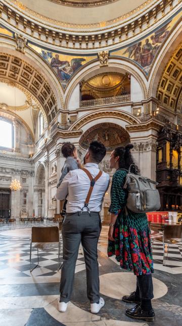 family mother father son nave dome