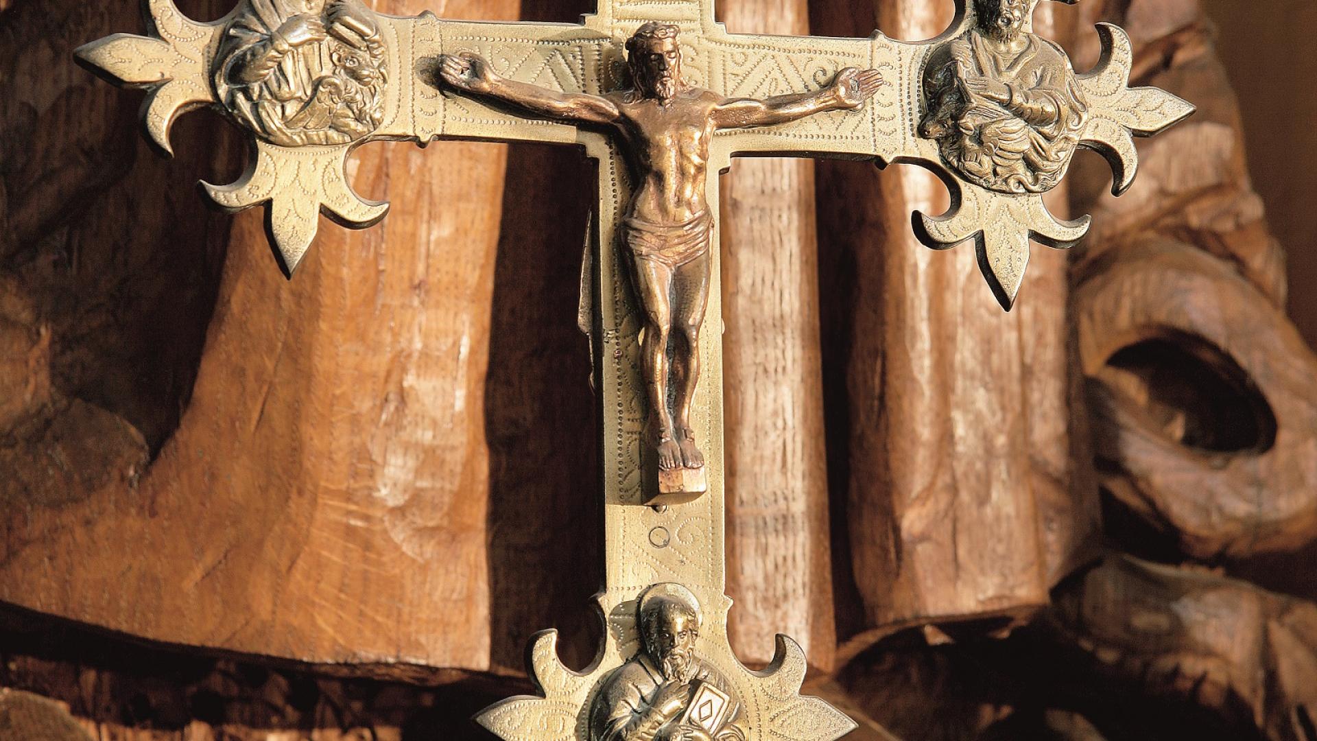 Detail of Crucifix in St Michael Chapel