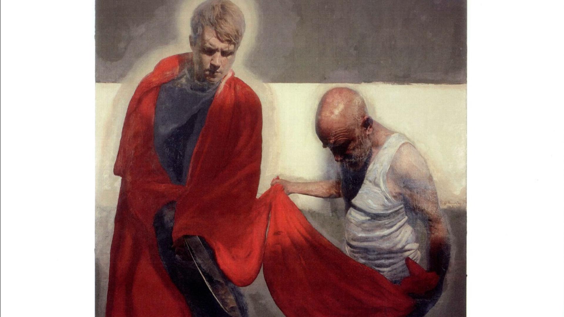 St Martin Divides his Cloak