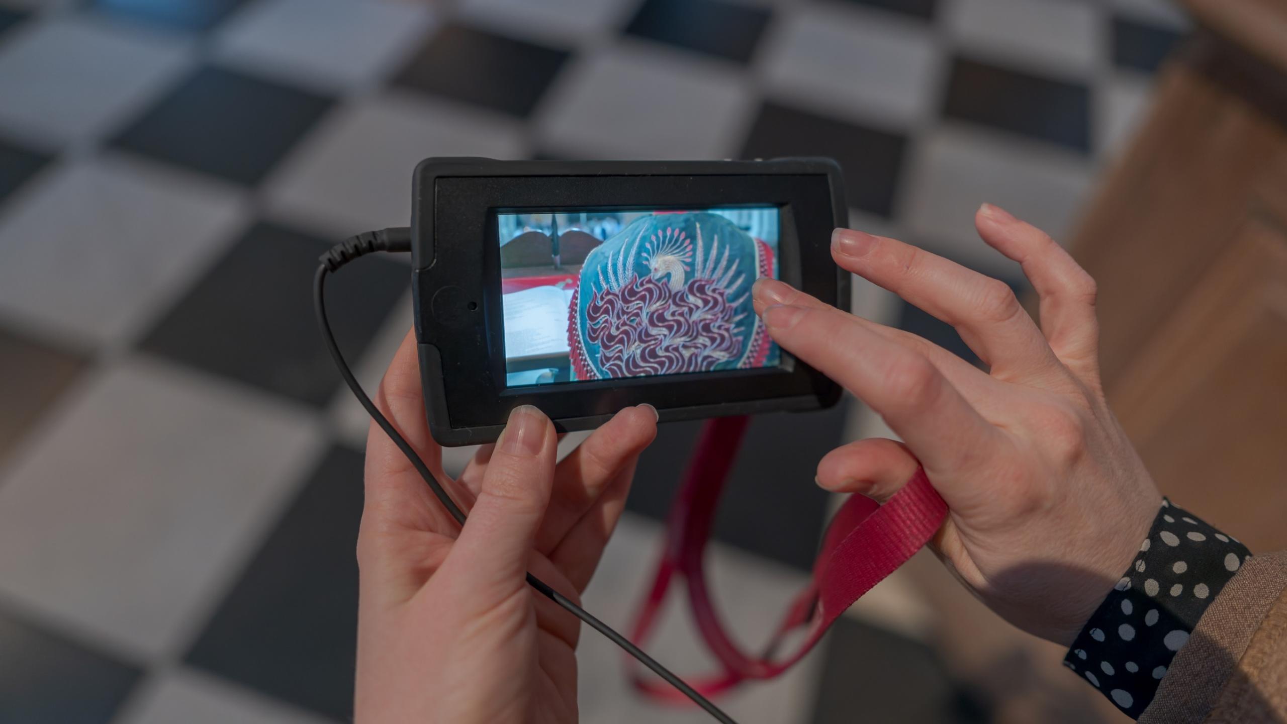 close up of multimedia guide