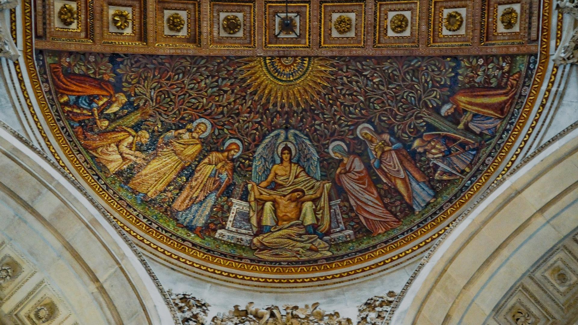dome mosaics close up