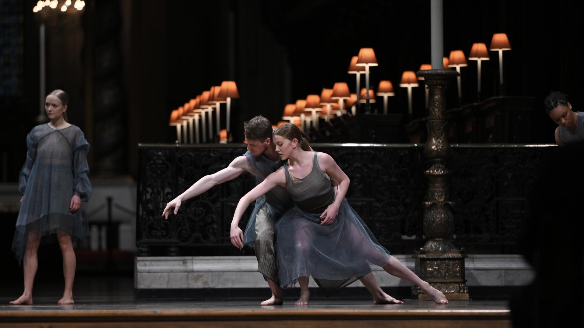 Rambert dancers perform Never to Forget at St Paul's 