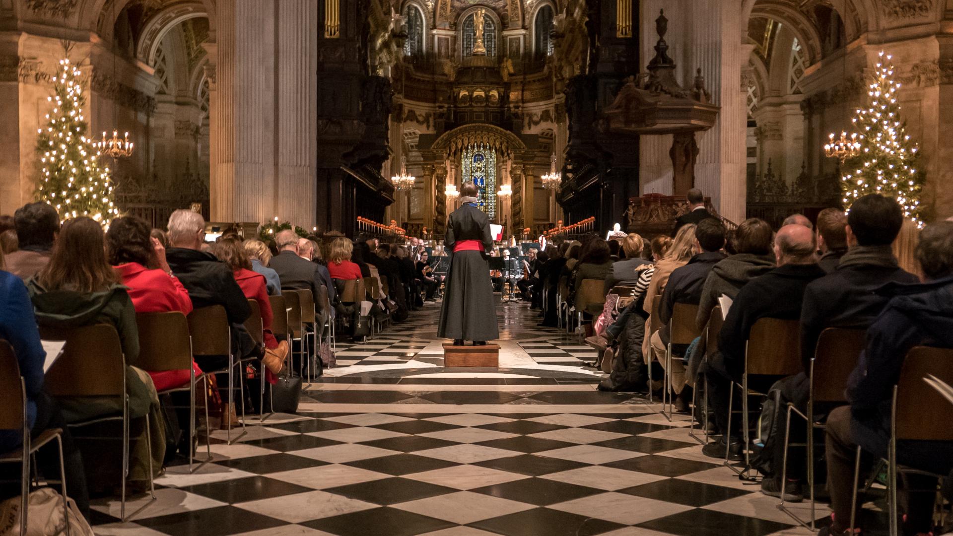 A Chorister performs at our Christmas concert, A Celebration of Christmas