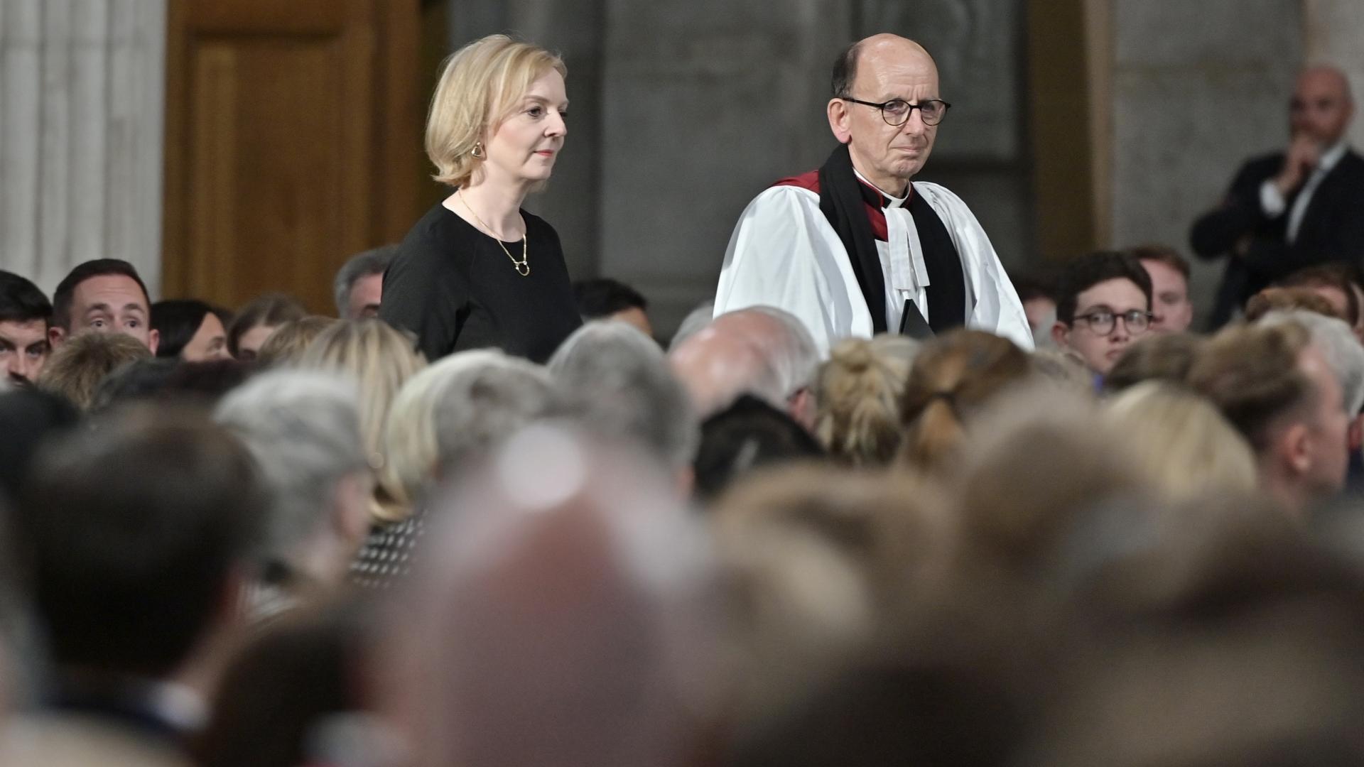 Prime Minister Liz Truss and Canon-in-Residence Canon Revd Neil Evans