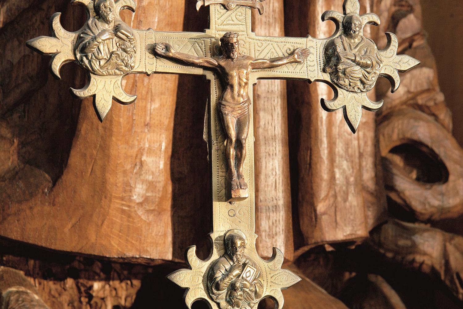Detail of Crucifix in St Michael Chapel