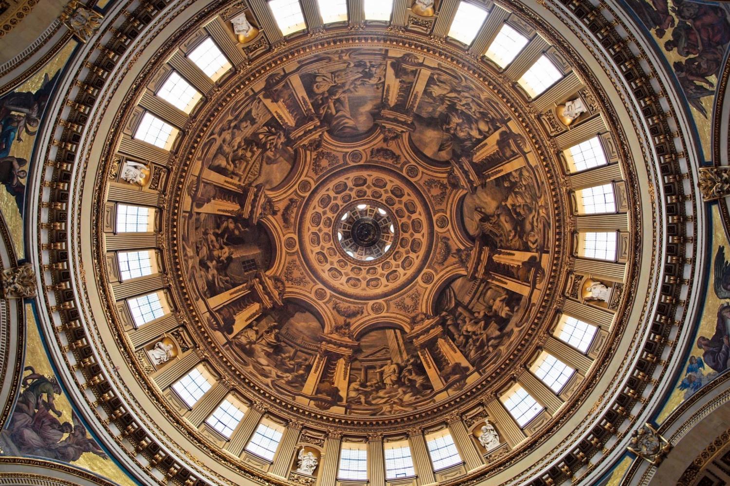 interior dome ceiling windows light