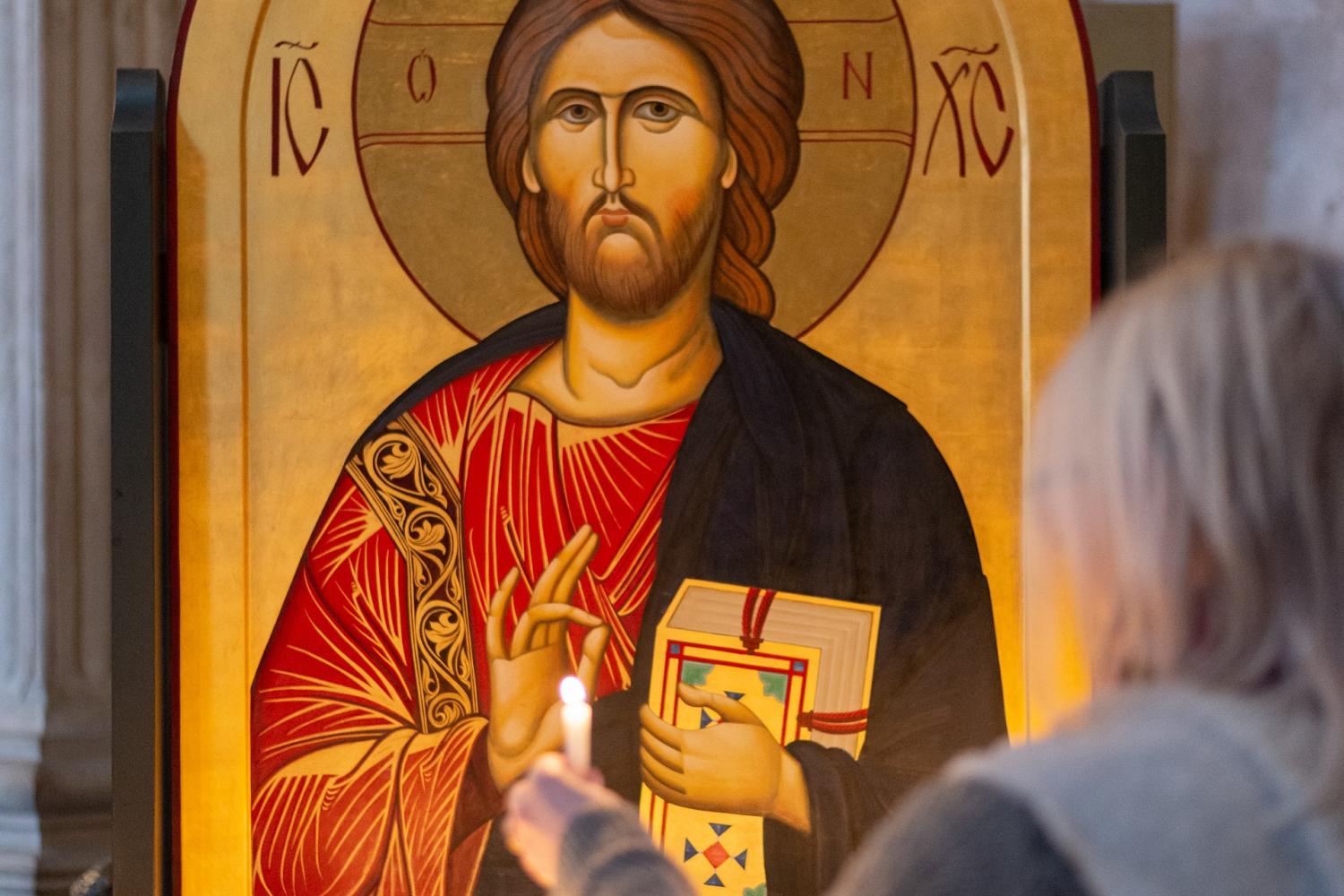 jesus figure candle prayer worship