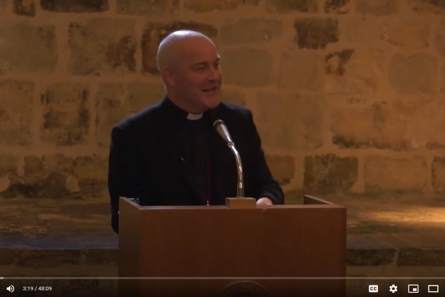 Stephen Cottrell speaking at St Paul's Cathedral