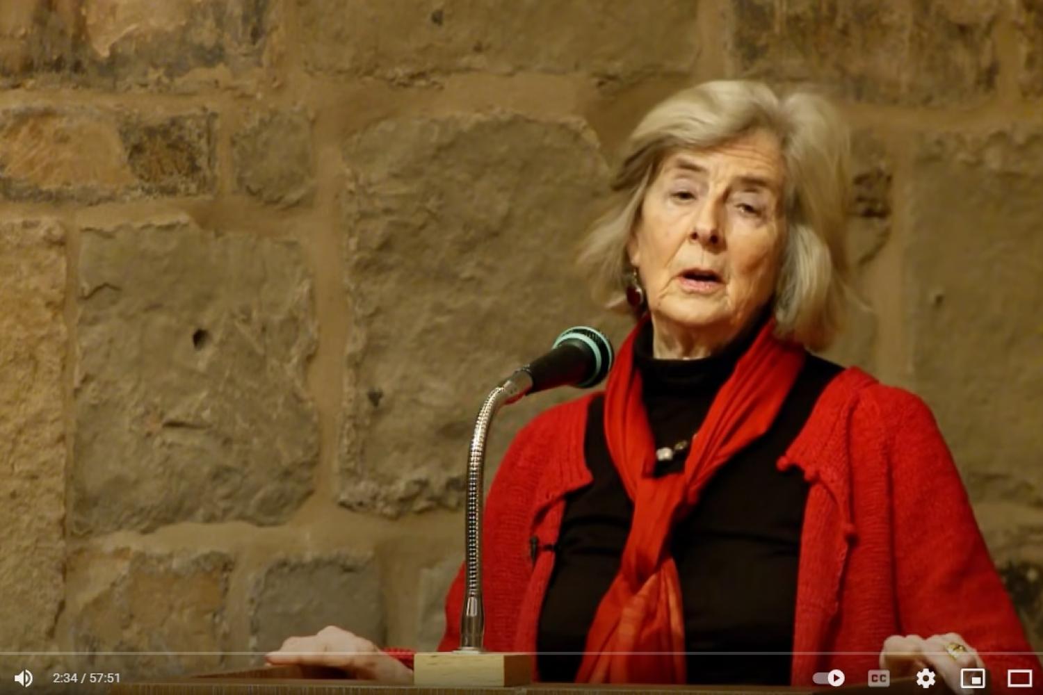 Esther de Waal speaking in the Wren Suite at St Paul's Cathedral