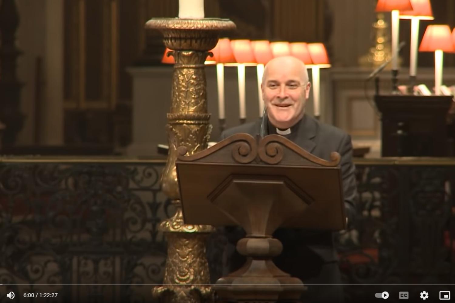 Stephen Cottrell speaking at St Paul's Cathedral