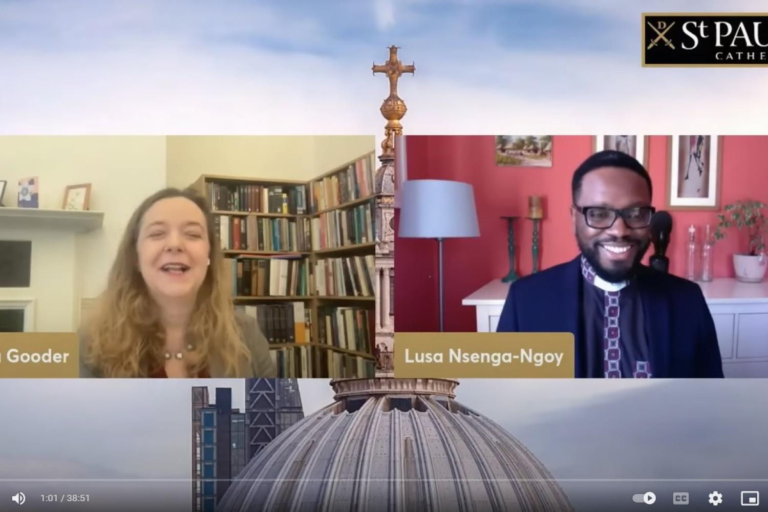 Paula Gooder and Bishop Lusa in an online conversation