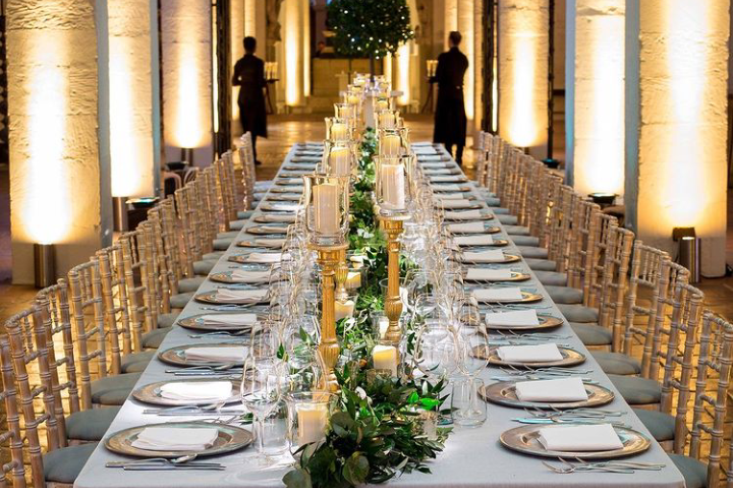 Corporate event dinner in the Crypt