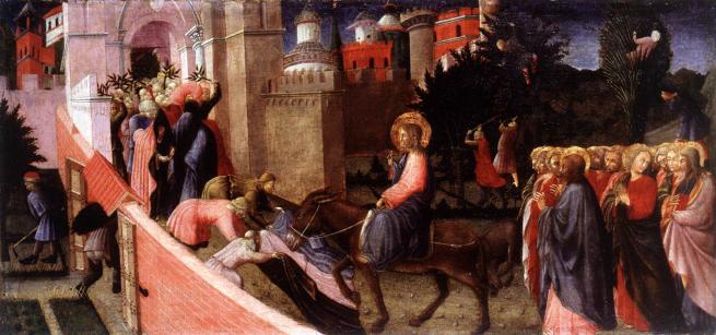 image of the painting Entry of Christ to Jerusalem by Pietro Di Giovanni D'Ambrogio