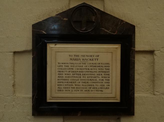 Maria Hackett Memorial