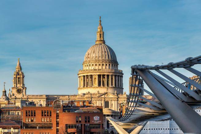 St Pauls seen over the millennium bridge