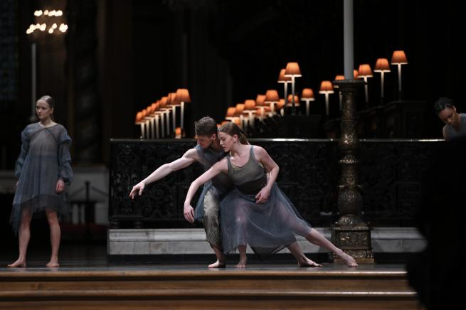 Rambert dancers perform Never to Forget at St Paul's 
