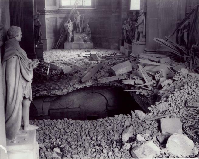 Bomb damage sustained to St Paul's during the Second World War