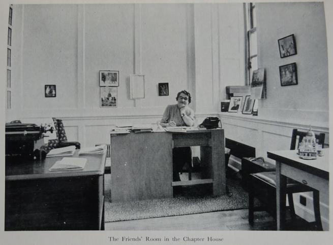 A photograph of the Friends' room in the Chapter House