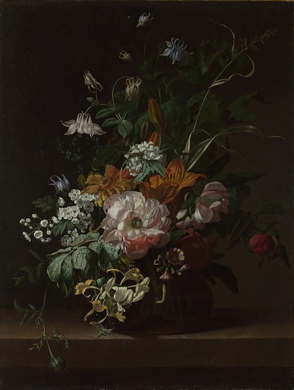 An image of the painting Flowers in a Vase by Rachel Ruysch