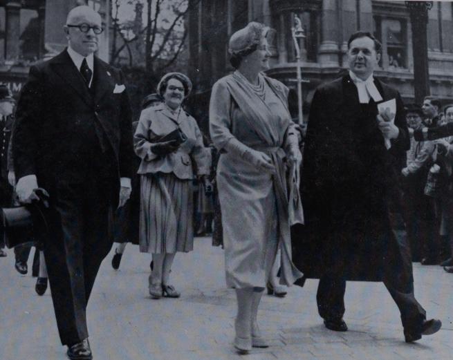 Queen Elizabeth The Queen Mother visiting St Paul's for the annual Friends festival