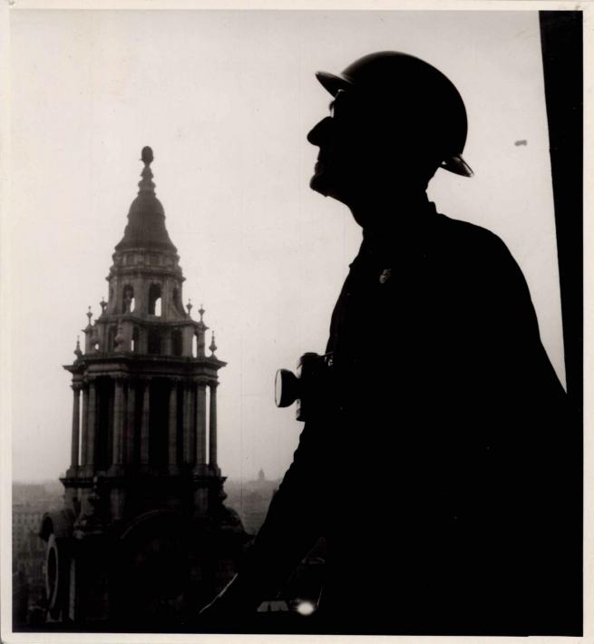 Portrait of Godfrey Allen, Surveyor to the Fabric between 1931 and 1956, taken during the Second World War
