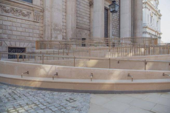 An access ramp at St Paul's Cathedral