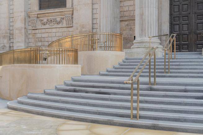 Close up of Equal Access entrance at St Paul's