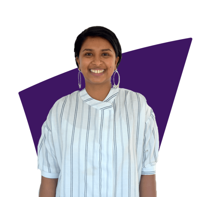 Anupama is a young Asian woman with dark hair