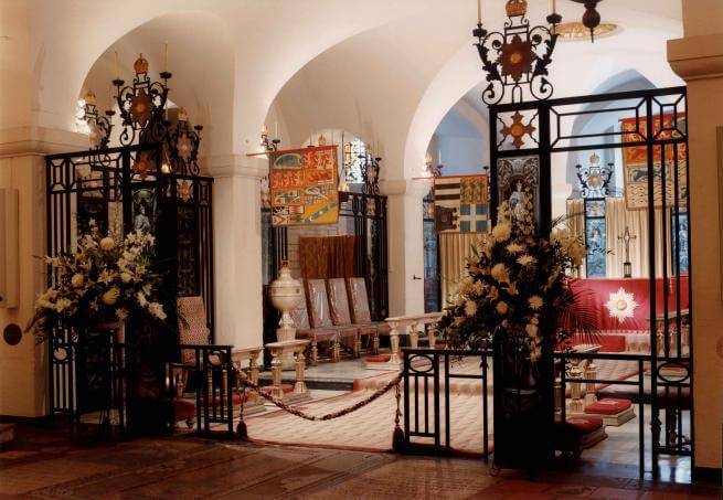 The OBE Chapel designed by Seely and Paget.