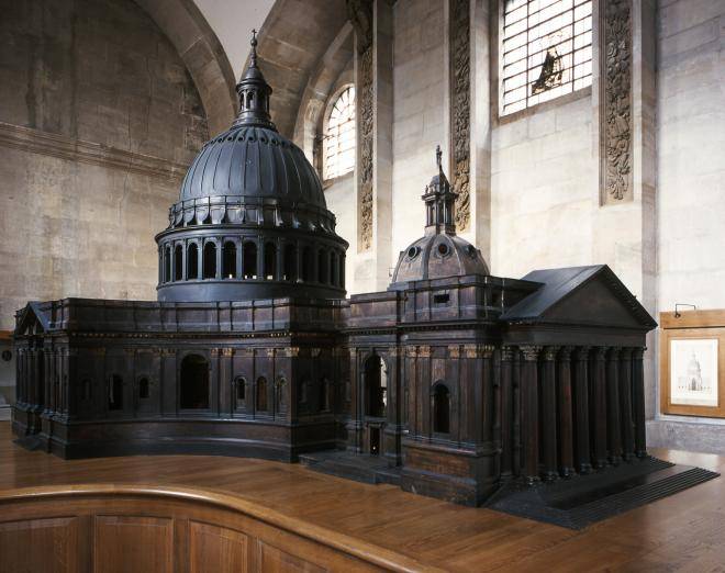 Fig. 1. The Great Model, 1673–74, in the Cathedral’s Trophy Room