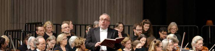 singer at handels messiah performance