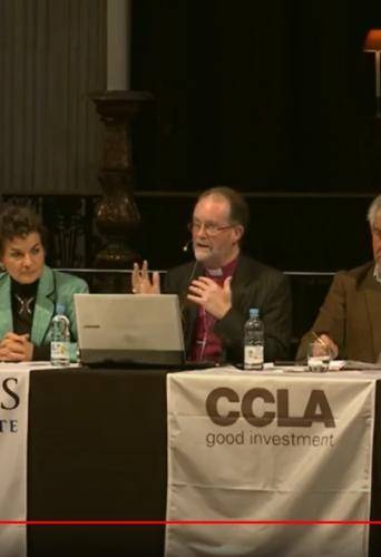 The panel of speakers at St Paul's Cathedral
