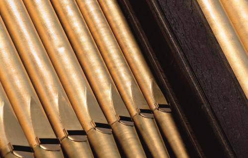 Pipework of the great organ