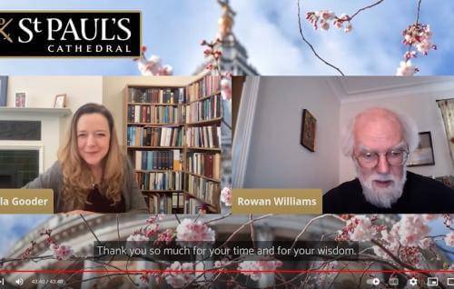 Paula Gooder and Rowan Williams in an online discussion
