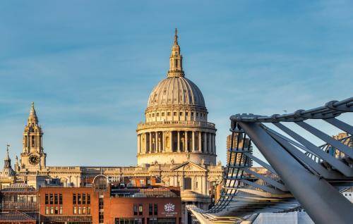 St Pauls seen over the millennium bridge