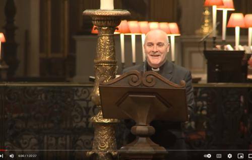 Stephen Cottrell speaking at St Paul's Cathedral