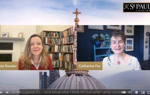 Paula Gooder and Catherine Fox in an online discussion