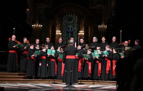 Choir of St Paul's perform during covid memorial concert