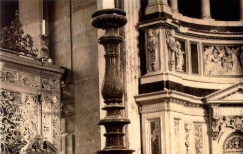 Bomb damage to the Cathedral during the Blitz