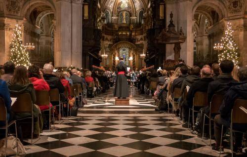 A Chorister performs at our Christmas concert, A Celebration of Christmas