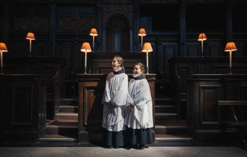 Two girls from St Paul's Cathedral Choir