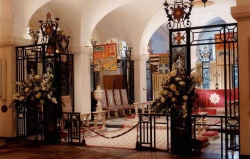 The OBE Chapel designed by Seely and Paget.