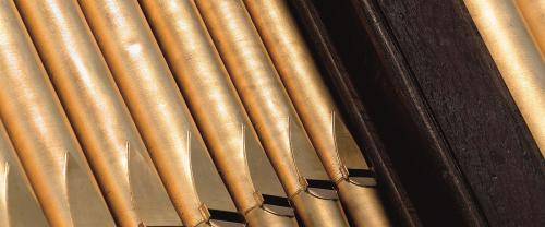 Pipework of the great organ